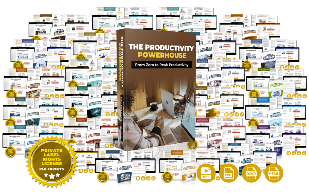 (PLR Firesale) The Productivity Powerhouse