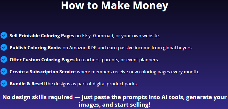 300-1000 Coloring Book Prompts - Create & Sell with AI