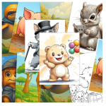 Animal Kingdom Coloring Adventure - (PLR) Coloring Pack