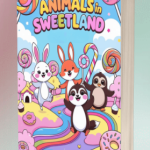 (PLR) Animals in Sweetland Coloring Book