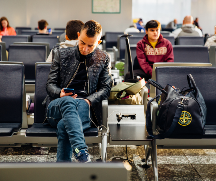 airport phone charging how to become a travel agent