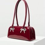 elegant burgundy tote bag