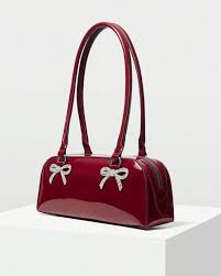 elegant burgundy tote bag