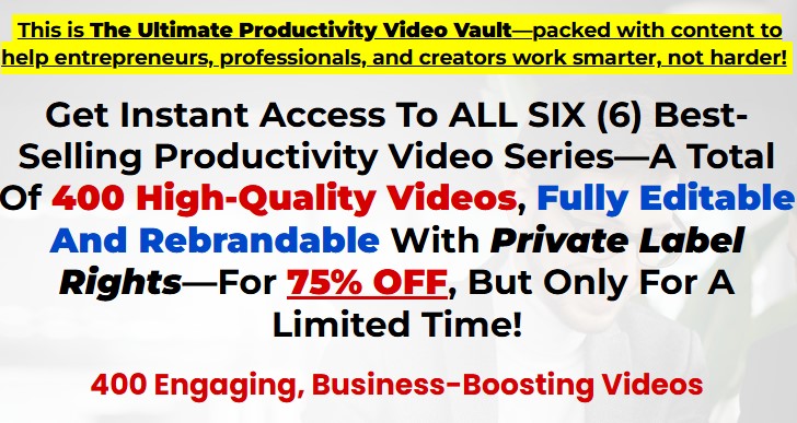 u84-PLR-FIRESALE-The-Ultimate-Productivity-Video-Vault